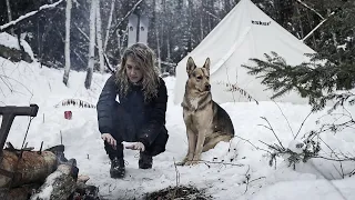 WINTER Hot Tent Trip with a Dog | Home in the Wild