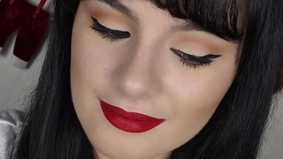 Elegant simple festive make up