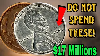 SUPER RARE TOP 10 STEEL+WHEAT PENNIES ULTRA LINCOLN PENNY COINS WORTH MONEY!