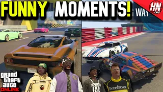 GTA 5 Stunt Racing FUNNY MOMENTS! ft. @gtanpc @UncleSlim @twingoplaysgames