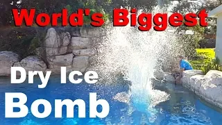 World's Biggest Dry Ice Bomb