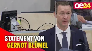 Budgetrede: Statement von Gernot Blümel