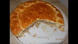 СУПЕР МЯСНОЙ ПИРОГ. Cake with meat and card .ет және kartokoy бар Cake