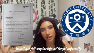 HOW I GOT FULL SCHOLARSHIP AT YONSEI UNIVERSITY || subjects, career talk, extracurricular