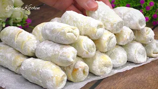 Walnut rolls in 10 minutes! An easy and delicious cookie recipe!