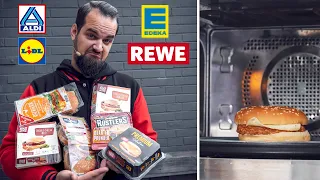 Wir testen MIKROWELLEN BURGER aus dem Supermarkt!