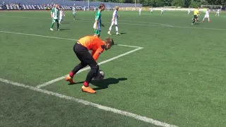 Юный вратарь. Игра Смена - Динамо Киев Хороший сейв.(Smena - Dynamo Kiev, good save )