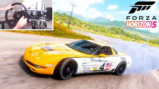 TUNING DRIFT 2002 Chevrolet Corvette Z06 Forza Horizon 5 Thrustmaster T300RS