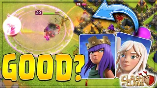 IS LEVEL 20 QUEEN WALK ANY GOOD in CLASH OF CLANS??  (hint: It IS!!!)