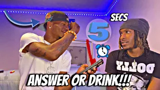 5 Seconds To Answer or Drink Challenge…. Ft: twin (Spicy)!!🔥