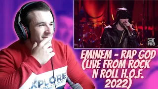 Eminem - Rap God (Live form Rock 'N Roll Hall of Fame 2022) REACTION!!
