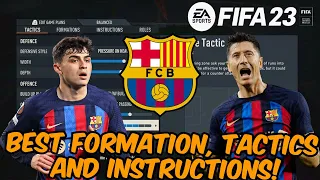 *UPDATE 4.0* FIFA 23 - BEST FC BARCELONA Formation, Tactics and Instructions