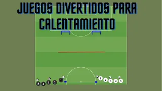 10 JUEGOS DIVERTIDOS DE CALENTAMIENTO y COHESIÓN GRUPAL para fútbol base.