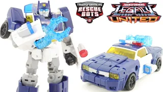 Transformers Legacy United Rescue Bots Universe Deluxe Class Chase Review (4K)