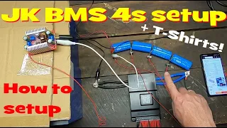 The JK BMS connected to a 12V/4s battery. But there is a catch...