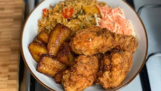 Let’s Cook With Me || COCONUT FRIED CHICKEN || GREEN SEASONING RICE || TERRI-ANN’S KITCHEN