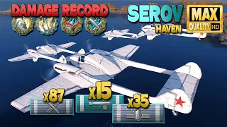 Aircraft Carrier Serov: 223k on map Haven - World of Warships