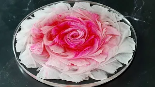 #1464 My First Attempt At A Resin Rose Using The 3D Bloom Technique