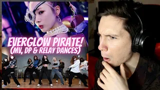 DANCER REACTS TO EVERGLOW | 'Pirate' MV, Dance Practice, Relay & 'Something' Cover [Girl's Day]