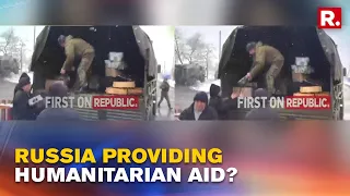 Russian Media Claims Their Troops Are Providing Humanitarian Aid In Kharkiv Amid War With Ukraine