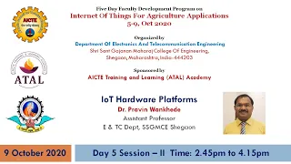 Day 5 Session 2 IoT Hardware Platforms