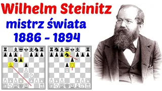 SZACHY 173# Wilhelm Steinitz pierwszy mistrz świata w szachach! w latach 1886-1894. Szachy biografia