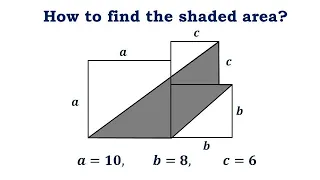 How to find the shaded area | Viral Math Problem | Learn Math with Zain