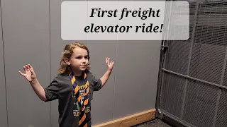 Part of TKE tour, video 1. We rode our first freight elevator 🛗.  Of course, TKE hydraulic.  Fast!