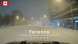 🇨🇦 Driving in CANADA - Winter Snow Storm in Toronto GTA area 4K drive