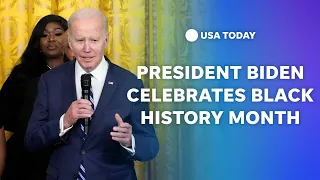 Watch: Pres. Biden and VP Harris deliver remarks at Black History Month reception | USA TODAY