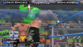 Chavo Guerrero vs. Shane Douglas vs. Vampiro (Table) - WWE SmackDown! Shut Your Mouth Gameplay