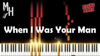 Bruno Mars - When I Was Your Man (Piano Cover + Sheets + MIDI)|Magic Hands