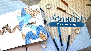 cozy bullet journal plan with me 🧣january 2021