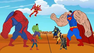 Evolution of HULK , SPIDERMAN, IRON MAN vs Evolution of SUPER-MAN | SUPER HEROES MOVIE ANIMATION