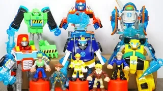 Transformers Rescue Bots Energize Tools Griffin Rock Rescue Squad Defeat Dr. Morocco!