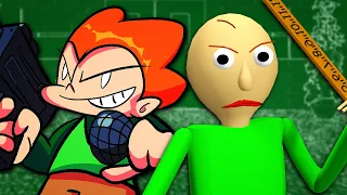 Pico's School vs Baldi's Basics. rap battle. by fightmarker.