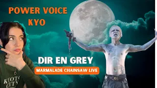 DIR EN GREY - MARMALADE CHAINSAW LIVE | REACTION! His voice is crazy!