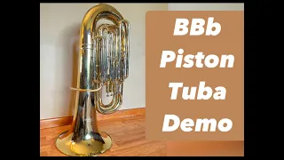 Tuba Demonstration -- Woodwind Brasswind 4/4 BBb Upright Piston