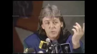 Paul McCartney press conference Dec. 7, 1989 Toronto Skydome