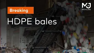 Breaking HDPE bales