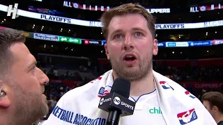 Luka Doncic talks Game 2 Win vs Clippers, Postgame Interview 🎤