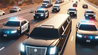 Chasing a Stolen Limo in Roblox Ai Traffic