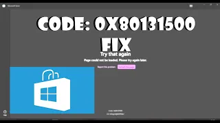 Microsoft Store FIX || code: 0x80131500 || Windows 10-11