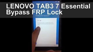 shanu tips  Lenovo TAB3 7 Essential TB3-710I Bypass FRP Lock