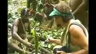 Isolated tribe man meets modern tribe man for the first time - Original Footage full