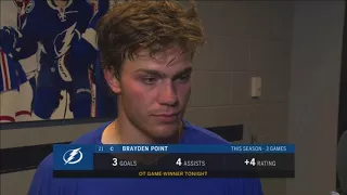 Brayden Point -- Tampa Bay Lightning vs. Washington Capitals 10/09/2017