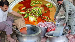 Javed Nihari Recipe | Cooking 100+ KG Giant Beef Nalli Maghaz Nihari | National Food Making Process