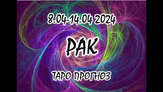 РАК❗️СОЛНЕЧНОЕ ЗАТМЕНИЕ❗️8-14 АПРЕЛЯ 2024. ТАРО ПРОГНОЗ.