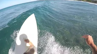 POV SURF (raw) | BEAUTIFUL REEF BREAK in Hawaii!