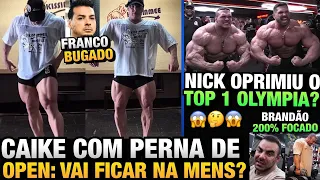 CAIKE MOSTRA PERNAS GIGANTES NIVEL OPEN, MAS PODE FICAR NA MENS ?? FRANCO E JASON COMENTAM E MAIS